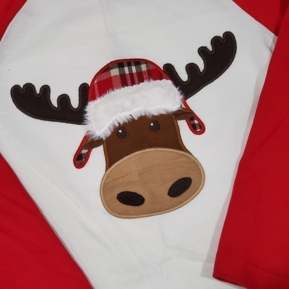 Christmas Outfit Holiday Outfit Reindeer Moose Gymboree NWT - Picture 5 of 8
